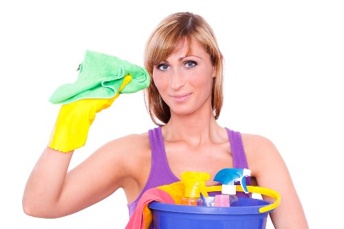 Professional move out deep cleaning in a local home kitchen