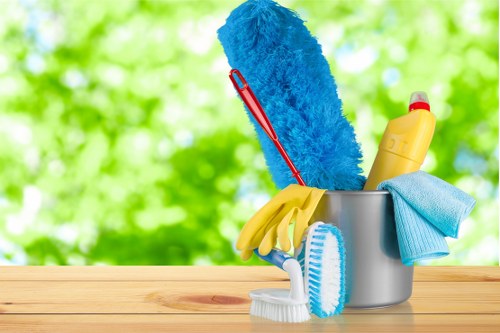 Move Out Cleaning team sorting recyclables during a sustainable end-of-tenancy clearance