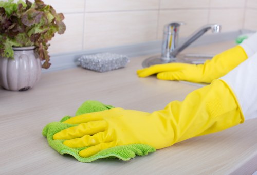 Local cleaners preparing a property for handover after moving out
