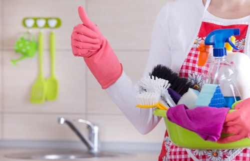 Local cleaners preparing a property for handover at the end of a tenancy