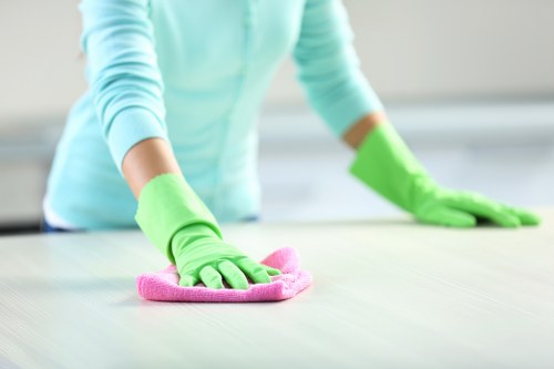 Commercial move out deep cleaning in an office space