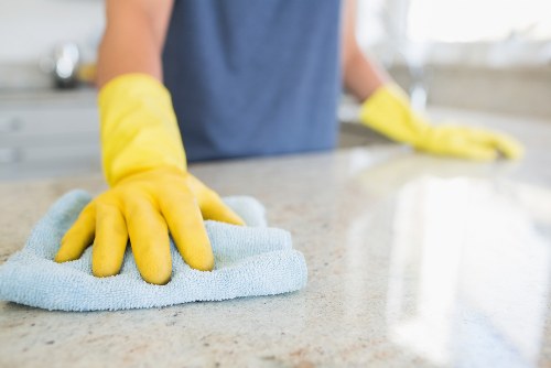 Local carpets cleaner treating stains during end of tenancy cleaning